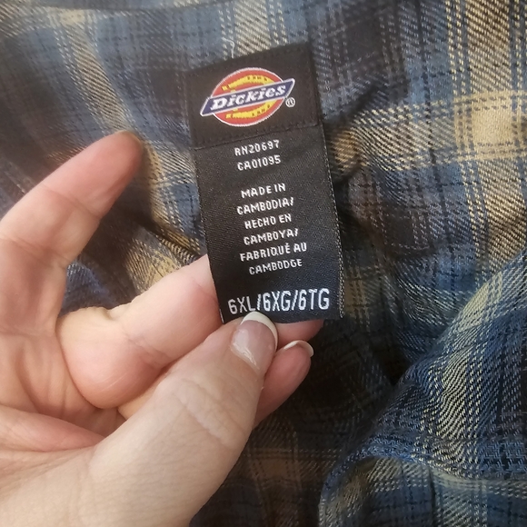 NWT Dickies Blue Lightweight Shirt Jacket 6xl - Picture 2 of 6